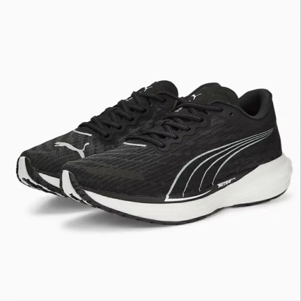 Puma Deviate Nitro 2 Elite Men's Running Shoes Black White 11 PWRPLATE New SE